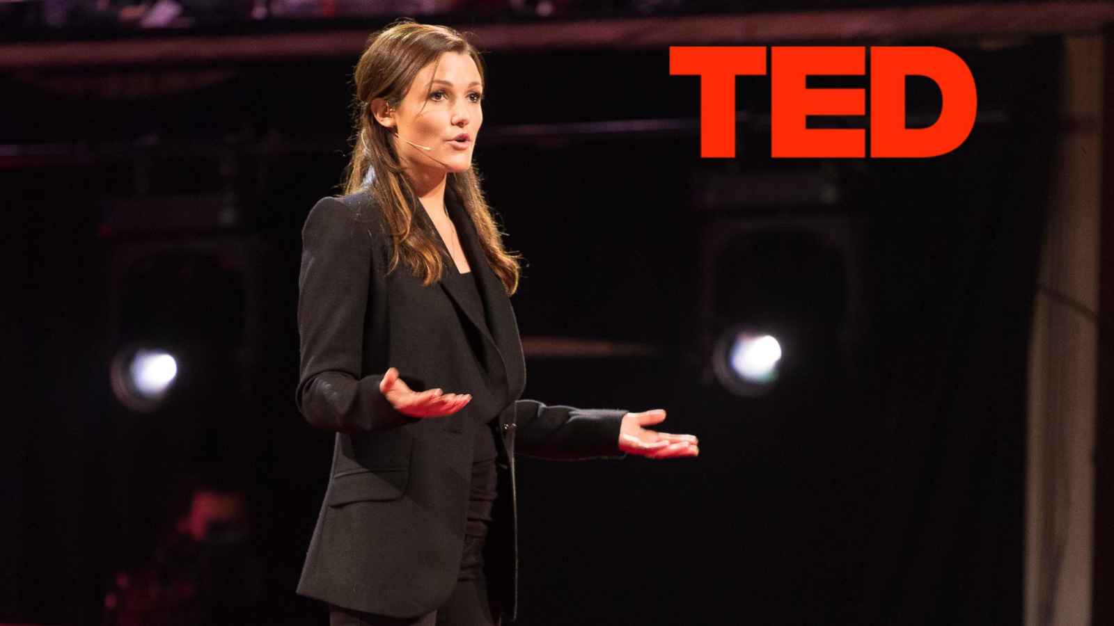 CCT co founder Tara Winkler giving her TED talk on why we need to end the era of orphanages